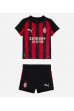 Fotbalové Dres AC Milan Youssouf Fofana #19 Dětské Domácí Oblečení 2025-26 Krátký Rukáv (+ trenýrky)